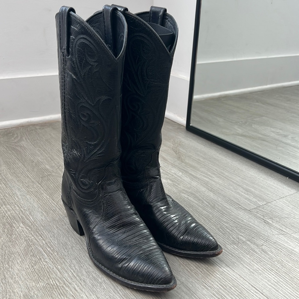 Dan Post Black Cowboy Boots